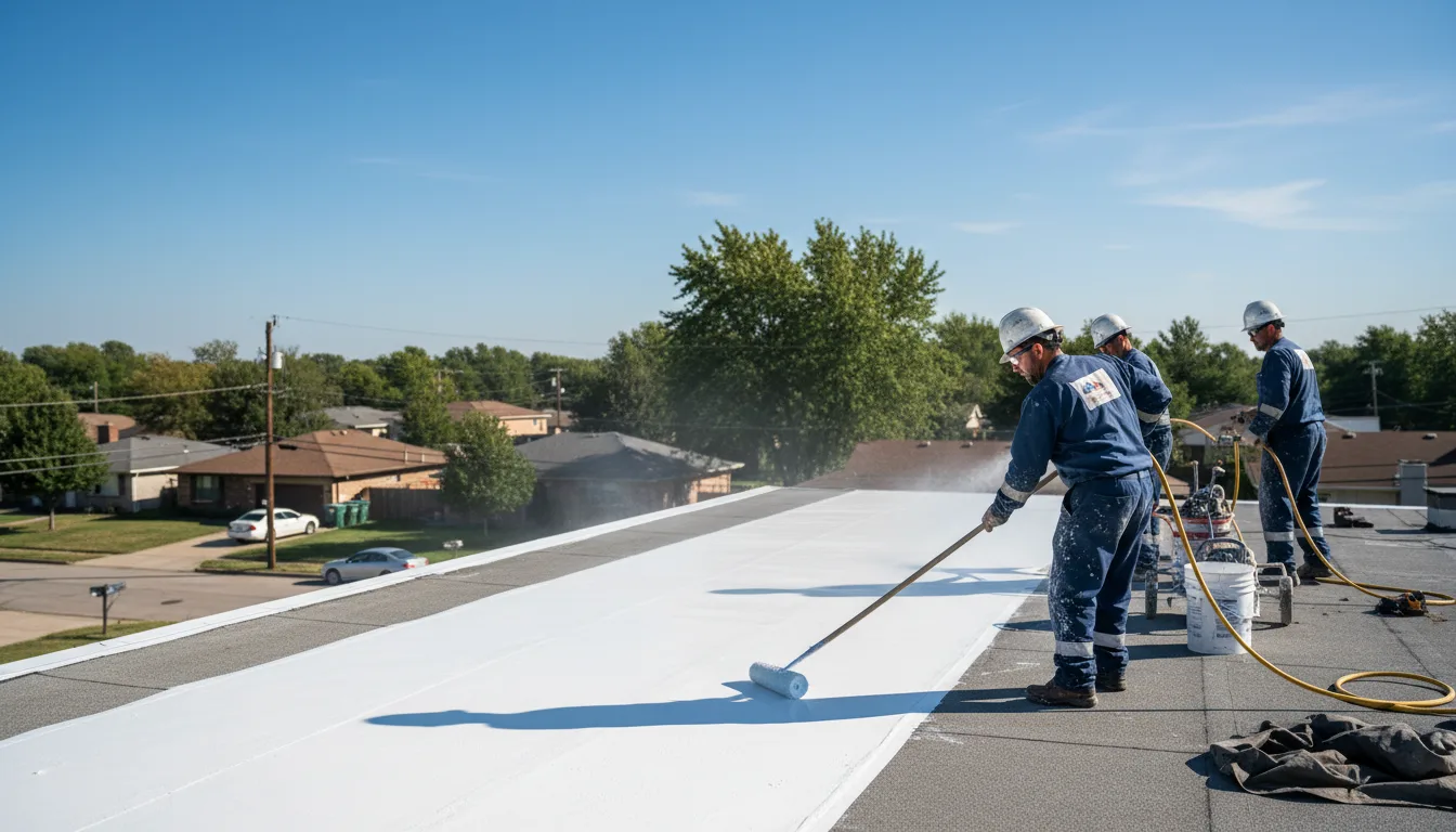 Commercial roof coating in Ashfield, MA near me